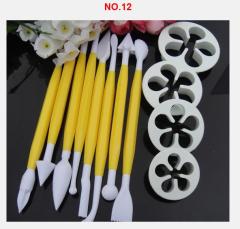 11pcs cake decoration flower Cutter Mold Sugarcraft Fondant Cake Decorating DIY Tool