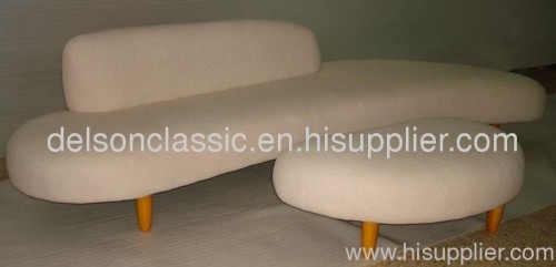 noguchi freeform sofa and ottoman