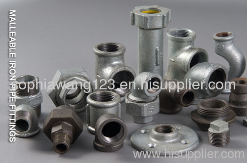 Malleable Iron Pipe Fitting, elbow, tee, cross, bends, plug,cap,union,ect