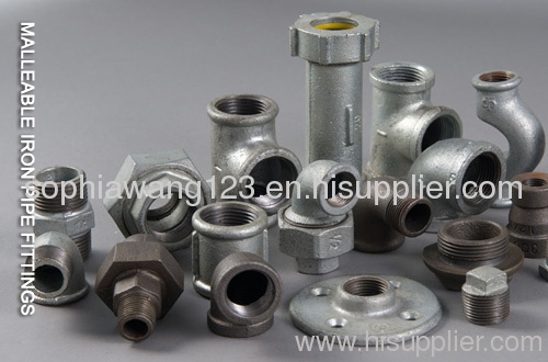 Malleable iron pipe fittings