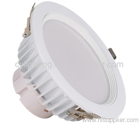 21W Die-casted Aluminum Φ200×102mm Round Shape White LED Downlight