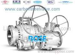 A182 F304 F316 F321 trunnion mounted flanged ball valve