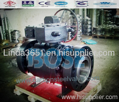 Forged steel trunnion mounted flanged ball valve 2~48 inch