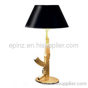 Table Gun 18K Table lamp/gun table lamp