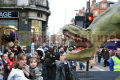 Amusement dinosaur model