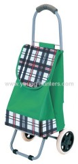 green 600D POLYESTER shopping trolley