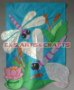 Custom made appliqued garden flag