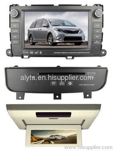 Double din special car dvd gps Toyota Sienna with full functions all in one HD LCD touch panel