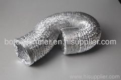 Aluminum foil hose with steel wire inside