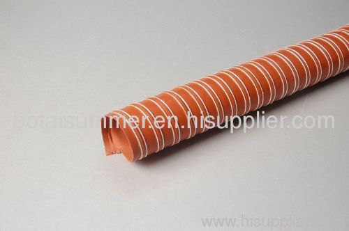 High temperature retardant silica glass fiber hose pipe