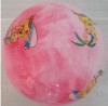 25 CM with pink stratus pattern PVC Standard Ball 85-95 g Inflatable ball / PVC toy ball