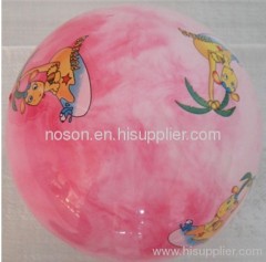 25 CM with pink stratus pattern PVC Standard Ball 85-95 g Inflatable ball / PVC toy ball