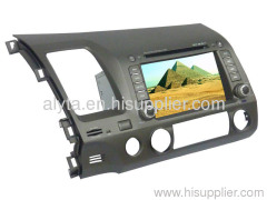 double din special car dvd gps for HONDA CIVIC with left-right Steering wheels HD TFT LCD panel