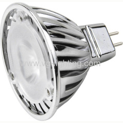 Aluminum 1X3W Low Vogtage High Power Cup LED Spotlights