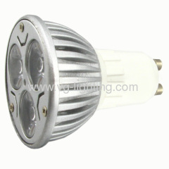 Aluminum 3W GU10 High Power Cup LED Spotlights