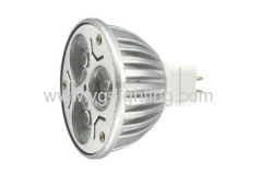 Aluminum 3W Low Voltage High Power MR16 Cup LED Spotlights