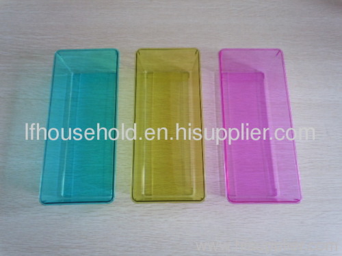 plastic storage box medium size transparent colour