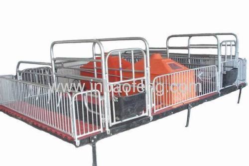 Farrowing crate for pig raising equipment