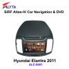 Hyundai Elantra 2011 navigation dvd SiRF A4 (AtlasⅣ) 8 inch touch screen