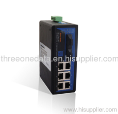 8 ports industrial ethernet switch fiber optical switch