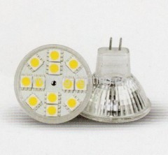 12PCS 5050SMD Glass MR11 Cup LED Bulbs