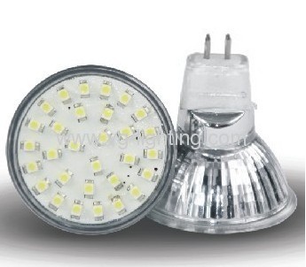 MR16 30pcs 3528SMD Beam Angle:120° Glass Cup Bulbs