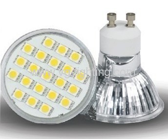 GU10 21pcs 5050SMD Glass LED Cup Bulbs