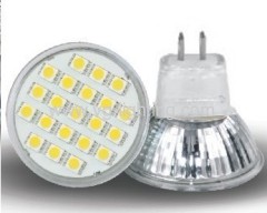 GU10 21pcs 5050SMD Glass LED Cup Bulbs