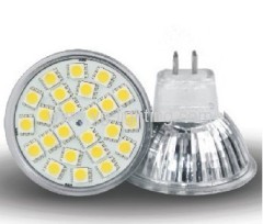 GU10 24pcs 5050SMD LED GlassCup Bulbs