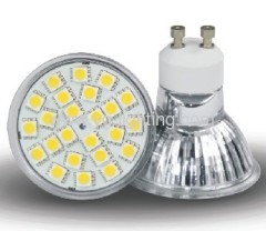 MR16 24pcs 5050SMD Glass LED Cup Bulbs