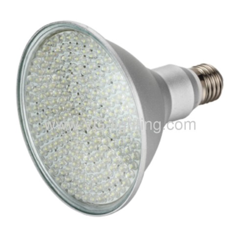 DIP LED PAR38 bulb/7W glass diffuser/E27/Aluminium housing