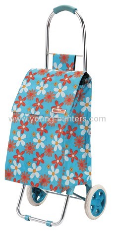 Blue Useable Shopping Trolley Bag