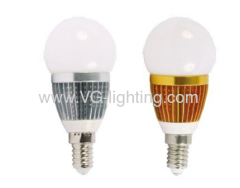Power LED Bulb/ E14 /Aluminium+PC / 3X1W 270lm/AC85-265V
