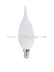 Power LED fire Candle Bulb/ E14 /Aluminium+PC