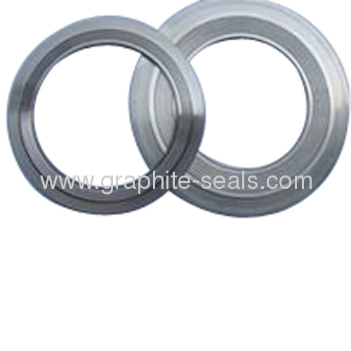 Metal serrated gasket with outer ring