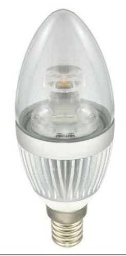 High Power LED Candle Bulb/ E14/E27 /Aluminium+PC