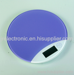 round high quality tempered glass 5kg digital nutrition scale