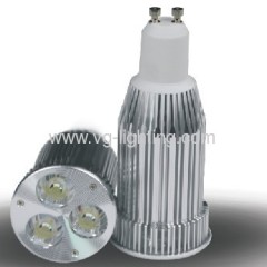 3X3W High Power Aluminum LED GU10 Cup Bulbs