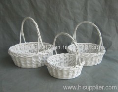 Fine wicker storage basket