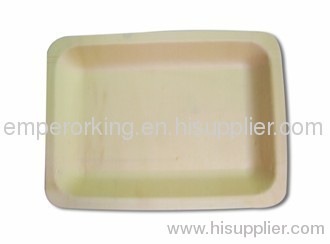 Disposable wooden plate