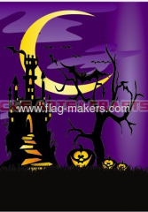 Halloween night garden flags