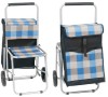 large volmue shopping trolley bag with seat