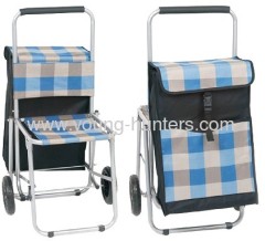 large volmue shopping trolley bag with seat