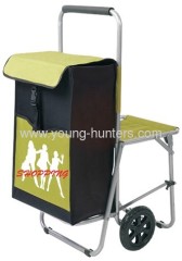 Climb Stair Folding Shopping Trolley With Chair