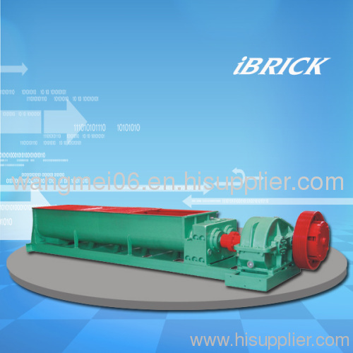 Double shaft mixer for clay brick making