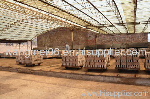 Drying chamber for clay brick making line