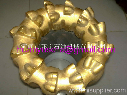 PDC core bit deep blade