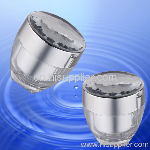 Diamond cap acrylic Jar