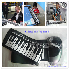 2012 hot selling 61keys roll up piano for promotion!