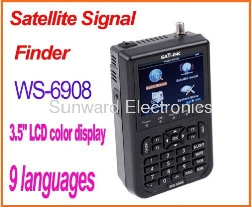 Satlink WS-6908 DVB-S FTA Digital Satellite Finder Meter